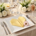 thumbnail image 5 of Unique Bargains 12Pcs Satin Washable Cloth Napkins Light Gold 17x17inch, 5 of 6