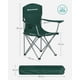 thumbnail image 5 of SONGMICS Silla de Camping, Juego de 2 Sillas de Exterior, Respaldo Alto, Apoyabrazos, Bolsillo para Tazas, Portátil, Plegable, Carga de 330 lbs, Acampada, Jardín, Pesca, Terraza, Verde Oscuro, 5 of 5