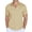 04-Beige, variant on QDG Mens Polo Shirts Short Sleeve Casual Button Down Shirt for Men Summer Beach Vacation Shirt Green L