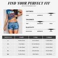 thumbnail image 3 of Kdxio Vintage Floral Print Workout Shorts for Women Seamless Soft Smooth Gym Yoga Scrunch Active Shorts, 3 of 5