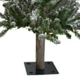 thumbnail image 6 of Northlight 4ft Pre-Lit Flocked Alpine Artificial Christmas Tree Clear Lights, 6 of 7