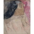 thumbnail image 3 of Paul Gauguin 15x18 Black Modern Framed Museum Art Print Titled - A Tahitian Woman with a Flower in Her Hair (1891-92), 3 of 5