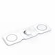 thumbnail image 5 of Almohadilla de carga inalámbrica plegable para iPhone, soporte de cargador inalámbrico compacto 3 en 1, aplicable a una estación de carga portátil, color blanco, 5 of 5