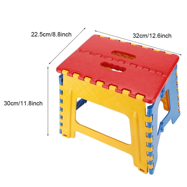 Chair Folding Stool Small Chair Advanced Portable Children Stool 32x22.5x30cmChair Red