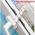 thumbnail image 2 of Abridor de ventana abatible, cerradura de seguridad para bebés, cerradura antipinzamiento, abridor de ventilación de ventana, apertura hacia afuera para ventana de UPVC, madera y aluminio, blanco, 2 of 5