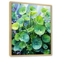 thumbnail image 2 of Designart "Charm Of Realistic Greens I" Violets Floater Framed Canvas Wall Art, 2 of 5