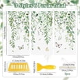 thumbnail image 2 of 6PCS Greenery Rub On Transfer Sticker, Plant&Butterfly Splicing Pattern Decal for Party Present Packaging DIY Scrapbooking Albums Windows Furniture,15 * 30cm, 2 of 5