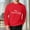 Red, variant on COSFO Oversized Tshirts for Men Crew Neck Letter Print Long Sleeve Soft Tops Pullover Loose Fit Men Graphic Tees