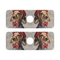 thumbnail image 7 of Yayeee Faucet Mat for Kitchen Sink 14.7" Diatomite Long Splash Guard Pad, Gray Dog Artist, 2 Pack, 7 of 7