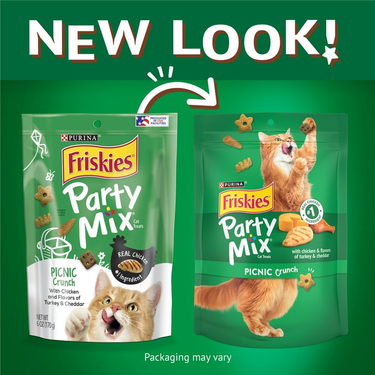Purina Friskies Cat Treats Party Mix Picnic Crunch
