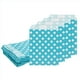 thumbnail image 1 of Uxcell 100Pcs Bolsas de Papel Kraft, 7" x 5" Bolsas de Caramelo Impermeables, Bolsas de Favor Planas, Bolsas de Regalo Pequeñas, Puntos Azules, 1 of 6