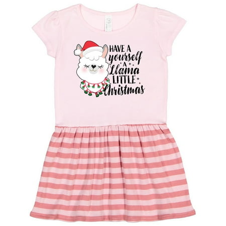 

Inktastic Have Yourself a Llama Little Christmas Gift Toddler Girl Dress