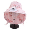 thumbnail image 2 of QHUDLV Wide Brim Solar Fan Outdoor Fishing Hat, Sun Hat with Face Cover for Women Hiking Camping Fishing Bucket Hat, 2 of 9