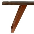 thumbnail image 5 of Bare Decor  Admiral Wood Dining Bench with Steel Frame, 47", 5 of 5