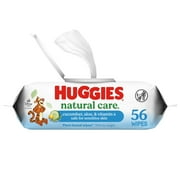 Huggies Natural Care Cucumber, Aloe and Vitamin E Baby Wipes, Scented, 1 Flip-Top Pack, 56 Total Ct (Select for More)