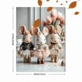 thumbnail image 3 of Ballet Animal Nursery Canvas Wall Art, Bunny Elephant Squirrel Ballerina Print, Girls Room Decor, 3 of 8