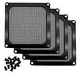 thumbnail image 1 of Ultra Fine Filter, Aluminum Mesh Dust Reduction For Fan Vent, Exquisite Craftsmanship, Black, 4 Pieces, 105 X 105Mm, 1 of 5
