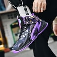thumbnail image 6 of Bolognifi Men's High Top Basketball Shoes Outdoor Sports Running Tennis Sneakers, 6 of 7