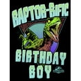 thumbnail image 2 of Boy's Jurassic Park Raptor-rific Birthday Graphic Tee Black Large, 2 of 5