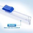 thumbnail image 4 of 8pcs Plastic Wrap Cutter, 14in Plastic Wrap Slide Cutter Snap Card Slot Installation Replacement for Aluminum Foil Wax Paper Parchment Paper Wrap Dispenser, Blue, 4 of 6