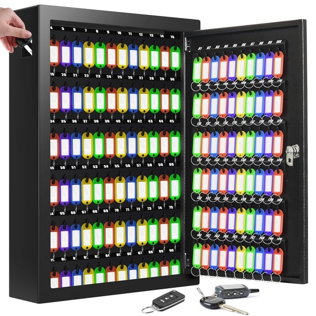 Organizador de llaves Nebakne, montaje en pared, 150 llaves, con etiquetas