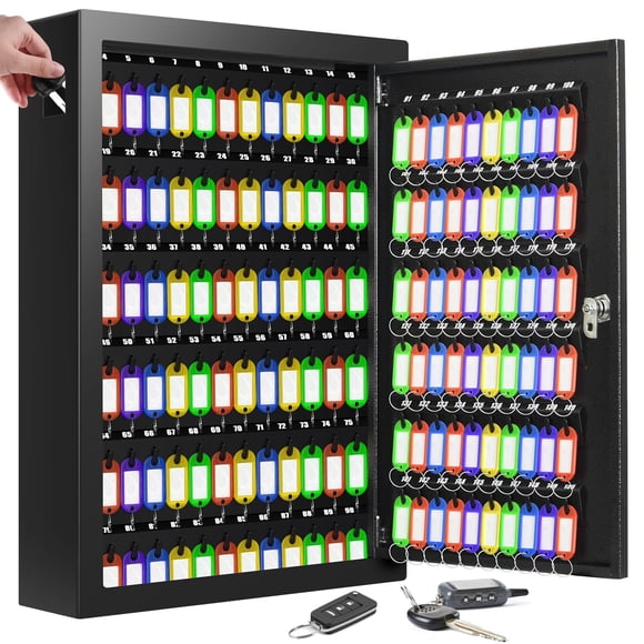 Organizador de llaves Nebakne, montaje en pared, 150 llaves, con etiquetas