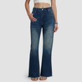 thumbnail image 2 of Daznico Women's Straight Leg Jeans Relaxed Fit Bootcut Trousers Casual Comfort Everyday Versatile Style,Size:M, 2 of 5