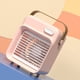 thumbnail image 5 of Mini enfriador de aire portátil de sobremesa con USB, ventilador de refrigeración con 3 velocidades, color rosa, 5 of 5