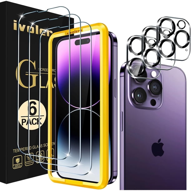 Protector de pantalla y protector de lente de cámara para iPhone 14 Pro Max