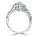 thumbnail image 3 of Pompeii 5/8CT Diamond Vintage Halo Engagement Ring 14K White Gold (H/I,I2), 3 of 4