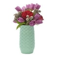 thumbnail image 3 of Amaranth Diamond Pattern 7.5-Inch Vase with Water Draining Specialty and Impact-Resistant Construction (Mint), 3 of 3