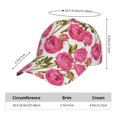 thumbnail image 2 of Sikiie Rose Flowers Unisex Vintage Washed Unstructured Baseball Cap Soft Cap Adjustable Unisex Baseball Hat Dad Hat, 2 of 6