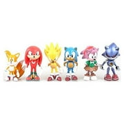 Sonic The Hedgehog Figures 6 Pcs Set Pvc Action Characters Toys 5Cm 7Cm