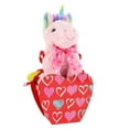thumbnail image 1 of Way to Celebrate Valentine’s Day  Plush Toy In Gift Box, Unicorn, 1 of 4