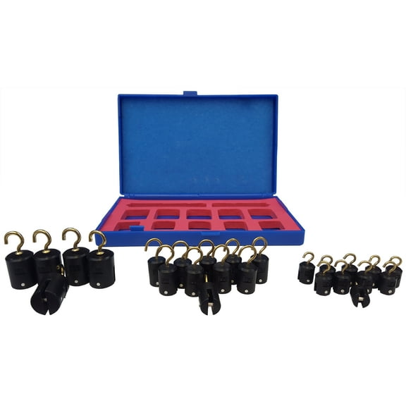 Hooked Weight Set, Plastic, Twenty-Five-Piece by Go Science Crazy