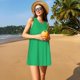 thumbnail image 3 of Balery Forestgreen Vestidos de verano para mujer con estampado: vestido holgado sin mangas, vestido playero informal y cómodo para días calurosos., 3 of 7