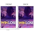 thumbnail image 4 of Win or Lose-themed Garden Flag. Perfect gift for fans, friends, and family members, and suitable for outdoor activities, party decorations11''x18'', 4 of 5