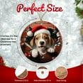 thumbnail image 2 of Beagle Puppy Christmas Ornament - Cute Holiday Decor, Dog Lover Gift, Festive Pet Ornament Ceramic Ornament - 3 Inch Christmas Tree Round Ornament - Xmas Holiday Decor - String Included - ORNW0205, 2 of 5