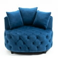 thumbnail image 2 of Living Room Accent Chair, Blue Velvet Modern With Foam Core Furniture, Chair, 2 of 5