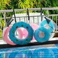 thumbnail image 2 of Trianu Large Hanging Pool Storage Bag, Multipurpose Swimming Pool Mesh Organizer, Large Capacity Pool Storage Bag for Pool Toys, Floats, Basketballs, Yoga Supplies, Great for Fences, Gates, Black, 2 of 8