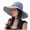 Grey, variant on Women's Wide Brim Sun Hat with Long Tail Bow , Lightweight Packable Summer Bucket for Beach, Travel, Outdoor (Red, One Size)