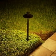 thumbnail image 5 of VOLT Flat Hat 12V Black Brass Path Light (7" Shade, 25" Tall), 5 of 6