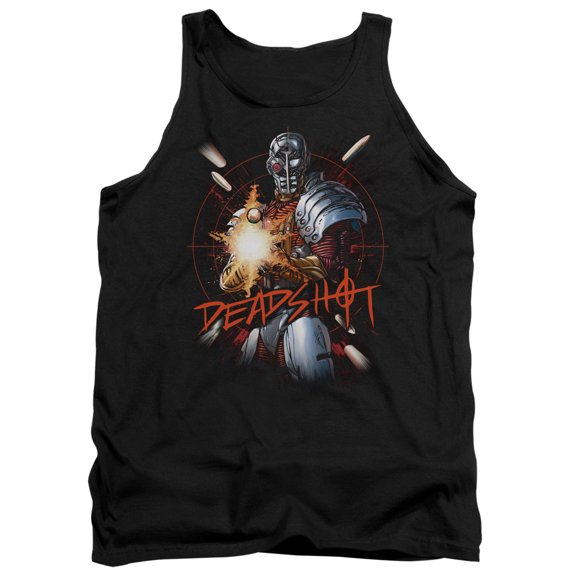 JLA Justice League Deadshot Adult Tank Top Black