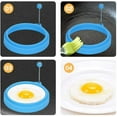 thumbnail image 7 of Ccgaton Store Round -Shaped Silicone Egg Rings - 4 inch Food Grade Cooking Rings, Non Stick Fried Egg Mold, Blue 2025 New, 7 of 7
