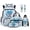 Axolotl Guitar Music Note, variant on Xoenoiee Cat Cloud Star Print 6 Pack Backpack Set for Kids Girls 17 In Preschool Backpack with Lunch Box Pen Case Water Bottle Sleeve Bookmark Keychain Large Capacity Kindergarten School Bookbag