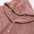 thumbnail image 7 of Hvyesh Women's Fuzzy Hoodies Sost Fleece Lined Pullover Hoodie Cozy Button Down Oversized Pockets Hooded Sweatshirt Fleece Hoodies, 7 of 7