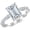 White, variant on Classic Emerald Cut Diamond Wedding Engagement Ring For Women In 925 Sterling Silver 14K Rose Gold Plating