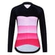 thumbnail image 4 of Maillot de ciclismo para mujer, camisetas de ciclismo, transpirables, de secado rápido, color rosa, manga larga, ropa deportiva para ciclismo de verano, 4 of 5