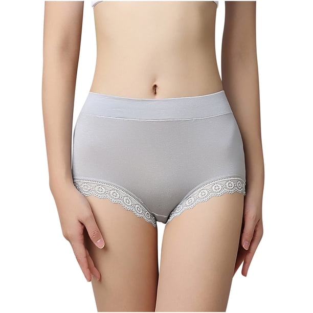 Ropa interior grande para mujer Ropa interior mediana de cintura alta para mediana edad Fridja nalpqowj31208