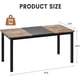 thumbnail image 3 of Qinaqin 63-Inch Largo de Profundidad Madera Rectangular cm Profundidadining Mesa para 4 6 People Robusto Metálico Legs Alturaeavy- Profundidaduty Ideal Grande Families 31.5 inch, 3 of 7